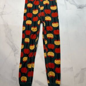 Hanna Andersson Kids Pajama Bottoms - Red and Yellow Apples
